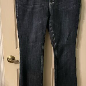 a.n.a Dark Blue Women's Boot Cut Jeans